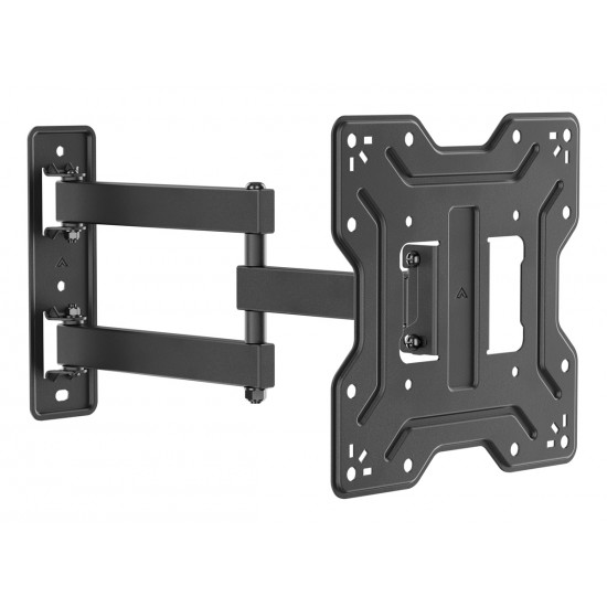 POWERTECH επιτοίχια βάση τηλεόρασης PT-1556, 23-43", έως 30kg, full motion