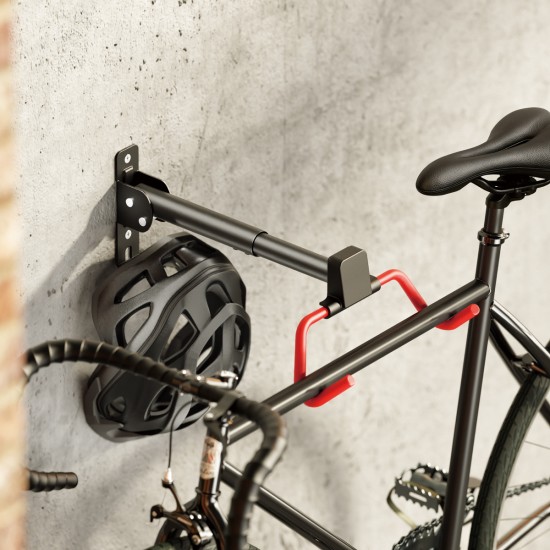 BRATECK επιτοίχια βάση ποδηλάτου LBM13-01, έως 30kg, μαύρη