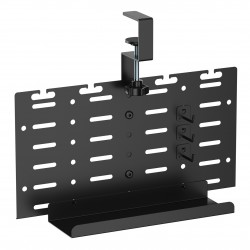 BRATECK cable management γραφείου CC11-20-1, μεταλλικό, 384x63x307mm, μαύρο