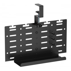 BRATECK cable management γραφείου CC11-20-1, μεταλλικό, 384x63x307mm, μαύρο