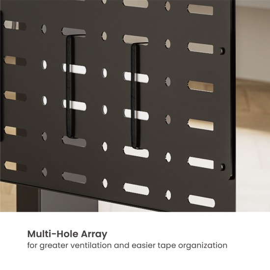 BRATECK cable management γραφείου CC11-20-2, μεταλλικό, 768x63x307mm, μαύρο