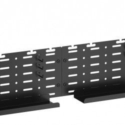 BRATECK cable management γραφείου CC11-20-2, μεταλλικό, 768x63x307mm, μαύρο