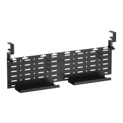 BRATECK cable management γραφείου CC11-20-2, μεταλλικό, 768x63x307mm, μαύρο