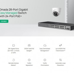TP-LINK easy managed switch ES228GP, 28x Gigabit θύρες, PoE+, V1.0