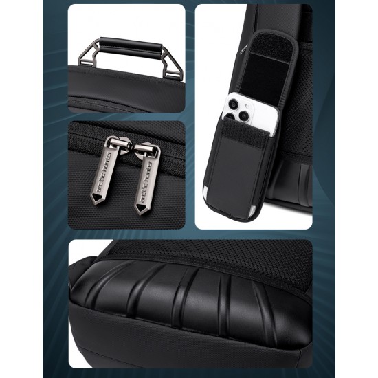 ARCTIC HUNTER τσάντα πλάτης B00915 με θήκη laptop 15.6", USB, 20L, μαύρη
