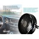 BRUNO ανεμιστήρας αυτοκινήτου BRN-0284, 5" ιντσών, με περιστροφή 360°, 2 ταχύτητες και καλώδιο USB