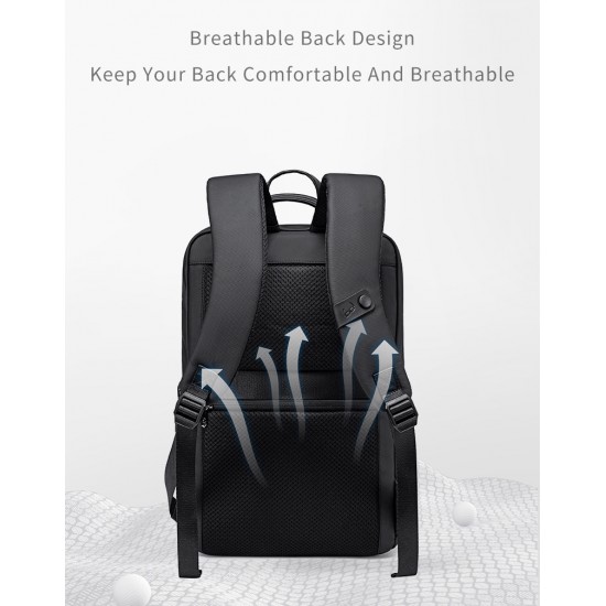 ARCTIC HUNTER τσάντα πλάτης B00872 με θήκη laptop 15.6", 14.5L, γκρι