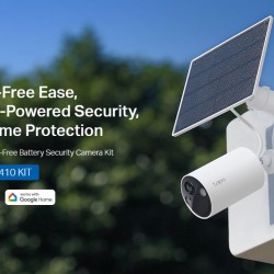 TP-LINK smart ηλιακή κάμερα Tapo C410 KIT, 2K/3MP, WiFi, IP65, V2.0