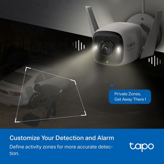 TP-LINK smart κάμερα Tapo C325WB, 2K, WiFi, IP66, V2.0