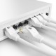 POWERTECH καλώδιο δικτύου CAB-N459, Cat 6 U/UTP, CCA, 250Hz, 1.5m, λευκό