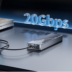 ORICO θήκη για M.2 NVME SSD CNM2-G20, 20Gbps, γκρι