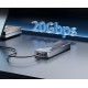 ORICO θήκη για M.2 NVME SSD CNM2-G20, 20Gbps, γκρι