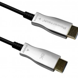 POWERTECH καλώδιο HDMI 2.1 CAB-H193 με Ethernet, 8K/60Hz, 48 Gbps, 10m, μαύρο