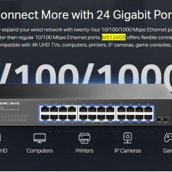 MERCUSYS desktop/rackmount switch MS124GS, 24x Gigabit θύρες, V1.0