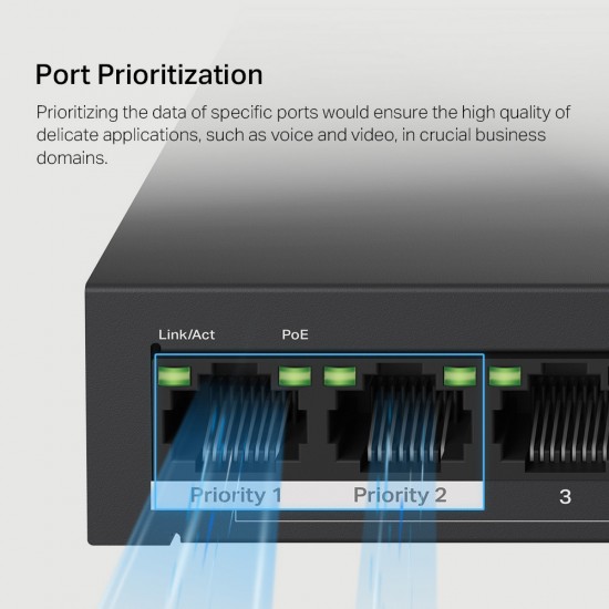 MERCUSYS desktop switch MS110P, 10x 10/100Mbps θύρες, PoE+, V1.0
