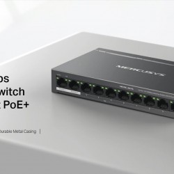MERCUSYS desktop switch MS110P, 10x 10/100Mbps θύρες, PoE+, V1.0