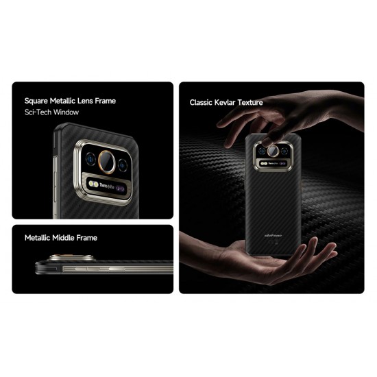 ULEFONE smartphone Armor 25T Pro, 6.78", 8/256GB, 5G, 6500mAh, IP68/IP69K/MIL-STD-810H, μαύρο