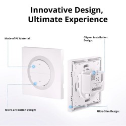 SONOFF θήκη για smart διακόπτη ERBS, πλαστική, λευκή