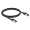 DELOCK καλώδιο δικτύου 80571, CAT 8.1 S/FTP, copper, 2000MHz, 1m, μαύρο