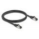 DELOCK καλώδιο δικτύου 80571, CAT 8.1 S/FTP, copper, 2000MHz, 1m, μαύρο
