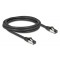 DELOCK καλώδιο δικτύου 80572, CAT 8.1 S/FTP, copper, 2000MHz, 2m, μαύρο