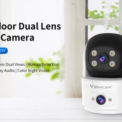 VSTARCAM smart κάμερα C996DR, 2MP, dual lens, WiFi, PTZ, SD