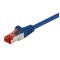 GOOBAY καλώδιο δικτύου 68267, CAT 6 S/FTP, copper, 250MHz, 1m, μπλε