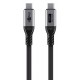 GOOBAY καλώδιο USB-C 74776, USB4, 240W, 80Gbps, 16K/60Hz, 1.5m, μαύρο