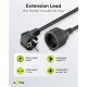GOOBAY μπαλαντέζα προέκταση ρεύματος 93095, schuko, 3x 1.5mm², 10m, μαύρη
