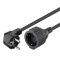 GOOBAY μπαλαντέζα προέκταση ρεύματος 93095, schuko, 3x 1.5mm², 10m, μαύρη