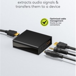 GOOBAY HDMI audio extractor 79138, 4K/30Hz, μαύρο