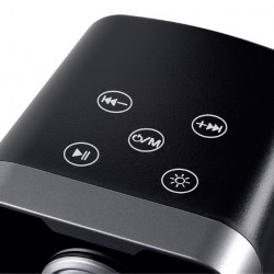 POWERTECH ηχεία PT-1575 με RGB φωτισμό, 2x 5W, Bluetooth & USB/USB-C, μαύρα