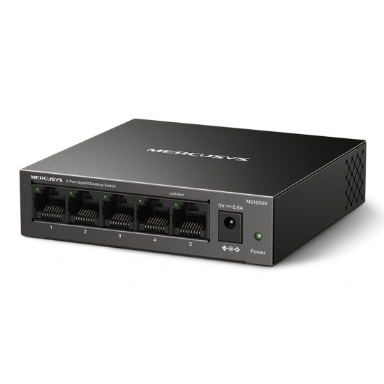 MERCUSYS desktop switch MS105GS, 5x Gigabit θύρες, V2.0