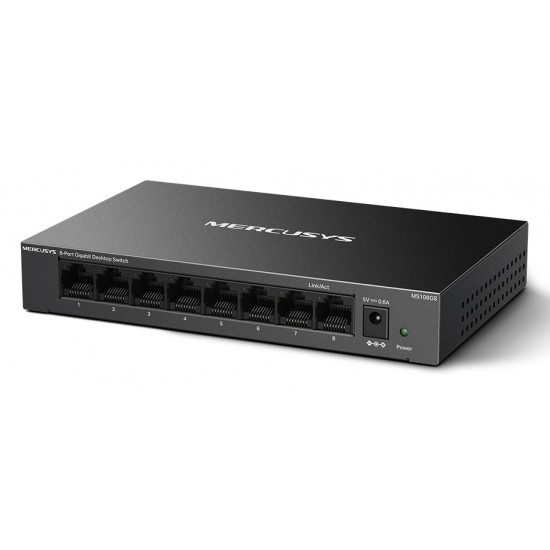 MERCUSYS desktop switch MS108GS, 8x Gigabit θύρες, V1.0