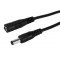 POWERTECH καλώδιο προέκτασης τροφοδοσίας CAB-H196, 5.5x2.1mm, 1.5m, μαύρο
