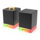 SADES gaming ηχεία Dionsyn με RGB φωτισμό, 2x 5W, Bluetooth & USB-C/USB, μαύρα