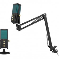 SADES gaming μικρόφωνο Night Owl με βάση γραφείου & επιτραπέζια, καρδιοειδές, USB, μαύρο