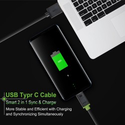 CABLETIME καλώδιο USB-C σε USB CT-U32-CMAMG, 3A, 480Mbps, 2m, μαύρο