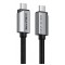 CABLETIME καλώδιο USB-C CT-USB4V2, USB4, 240W, 80Gbps, 8K/60Hz, 1m, μαύρο