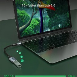 CABLETIME αντάπτορας USB-C σε USB CT-CMAF3.0, 5Gbps, γκρι
