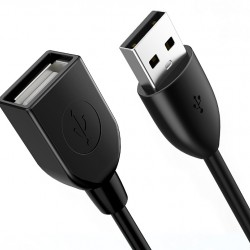 CABLETIME καλώδιο προέκτασης USB 2.0 CT-AMAF2.0, 480Mbps, 1.5m, μαύρο
