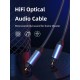 CABLETIME καλώδιο ήχου Toslink CT-AV380-P04GN, gold plated, 5mm, 5m, μαύρο
