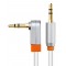 CABLETIME καλώδιο ήχου 3.5mm CT-AV311-P11RG, γωνιακό, gold plated, 3m, λευκό