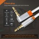 CABLETIME καλώδιο ήχου 3.5mm CT-AV311-P11RG, γωνιακό, gold plated, 3m, λευκό