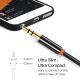 CABLETIME καλώδιο προέκτασης ήχου 3.5mm CT-AV311-P11FG, gold plated, 0.5m, μαύρο