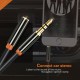 CABLETIME καλώδιο προέκτασης ήχου 3.5mm CT-AV311-P11FG, gold plated, 0.5m, μαύρο