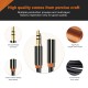 CABLETIME καλώδιο προέκτασης ήχου 3.5mm CT-AV311-P11FG, gold plated, 0.5m, μαύρο