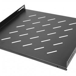 POWERTECH σταθερό ράφι για rack 19" NETW-0052, 1U, βάθος 420mm, μαύρο