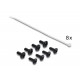 DELOCK patch panel 91087 για rack 19", 1U, 24 θυρών, CAT 6 UTP, με LED, μαύρο