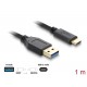 DELOCK καλώδιο USB-C σε USB 83870, 10Gbps, 1m, μαύρο